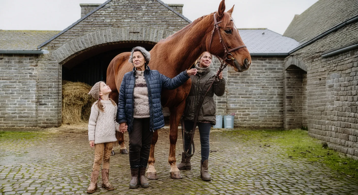 L'équipe du Pension équestre de la Ferme de Bouchezy, centre équestre à Saint-Chabrais